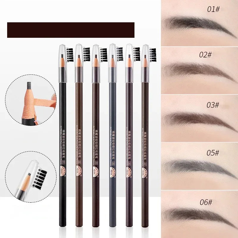 1- Eyebrow Pencil Waterproof Long Lasting Enhancers Professional