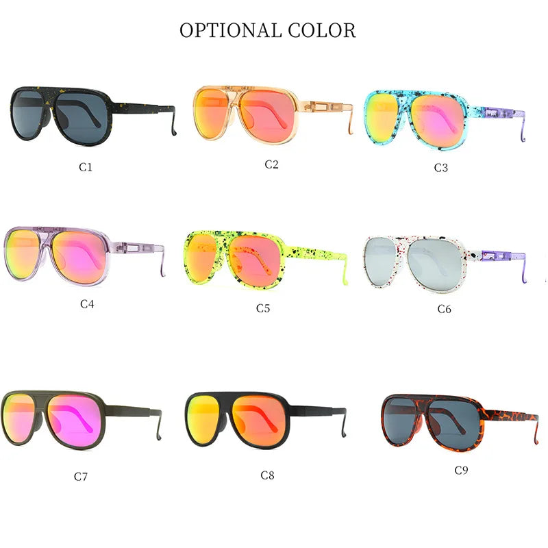 Bicycle Glasses UV400 Punk Flip Style Coated Sunglasses Popular Anti-Glare Colorful Sunglasses Driving Outdoor MTBCycling Unisex Zpaxo
