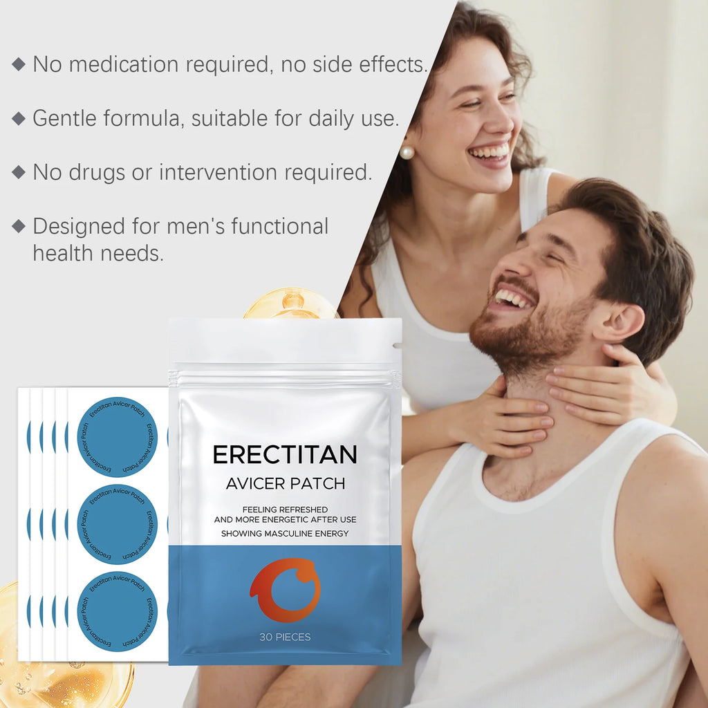 Men's Daily Skin Care Patch - All-in-One Gentle & Mild Formula, External Use for Full Body,Nourishes & Sustains Comfortable Skin Zpaxo