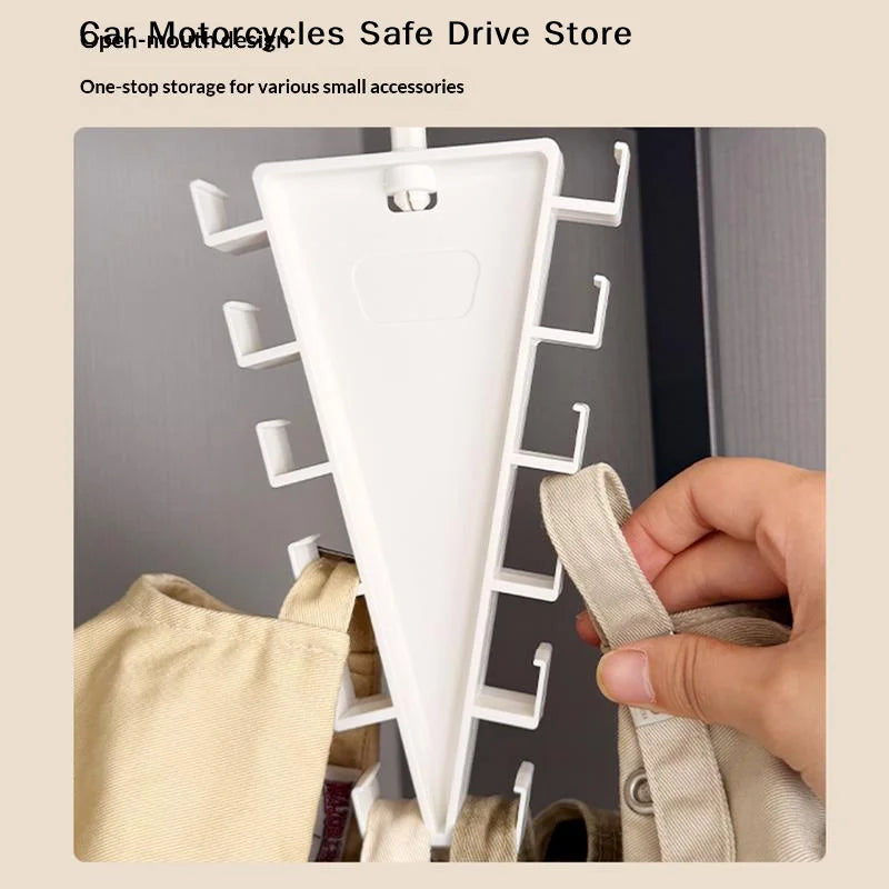 CMDouble Sided 12 Hooks Storage Rack V Shaped Baseball Cap Holder