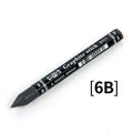 HB/2B/4B/6B Woodless Hexagonal Graphite Stick Pencil Bold Black Charcoal Art Student Sketch Painting Graphite Pen Art Supplies Zpaxo 6B