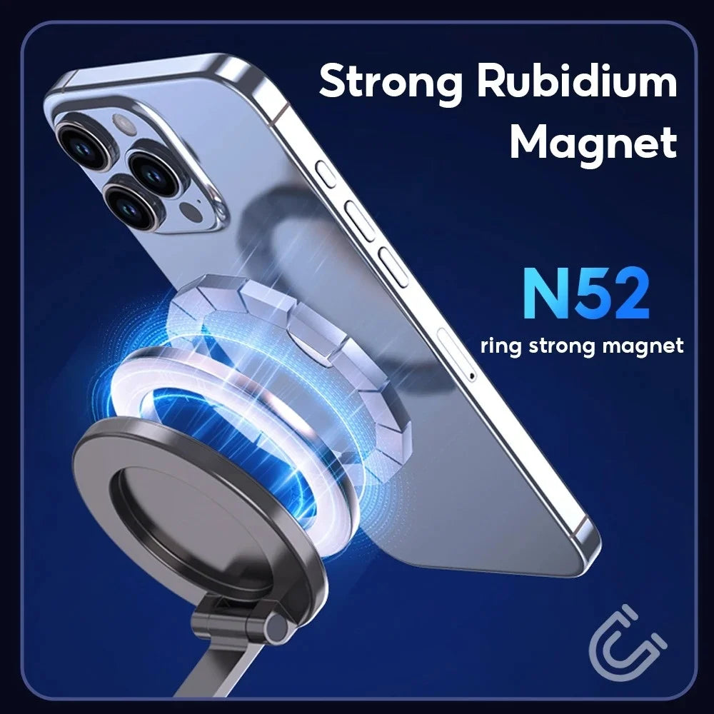Vacuum Suction Phone Holder Magnetic Car Navigation Bracket 360