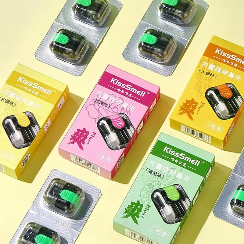Portable Aromatherapy Nasal Inhaler Stick – 2pc Nose Clip Aromatherapy Inhaler Zpaxo
