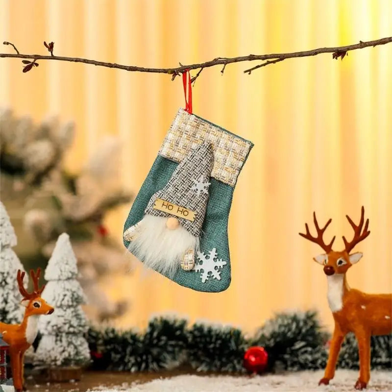 Christmas Tree Ornament Stockings Bag Socks