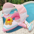 Airplane Float For Baby Airplane Raft Pool Toys With Sunshade Ergonomic Comfortable Swimming Ring Lounger For Family Enjoying Zpaxo United States