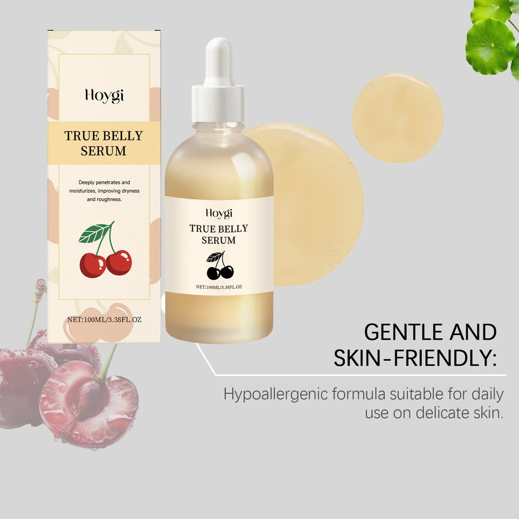 Body Care Serum with Cherry Extract Lightweight Moisturizing Serum for Dry Skin Smooth Texture and Non Greasy Absorption 100ml Zpaxo
