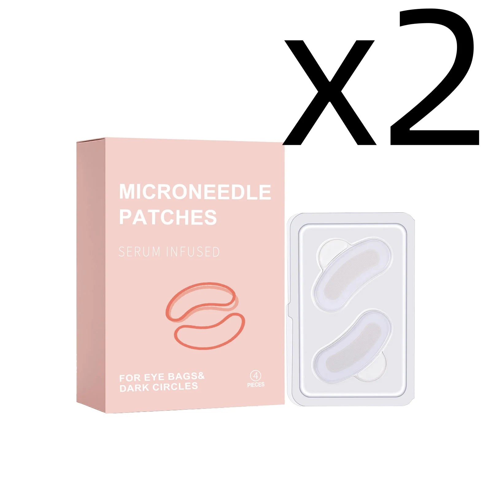 Retinol Eye Patches – Firm, Depuff & Reduce Dark Circles Eye Treatment Patches Zpaxo 4pcs Boxed X 2PCS