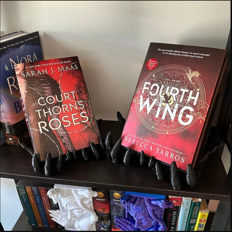 Book Stand Reading Resin Devils Hand Bookshelf Ornaments Decorative