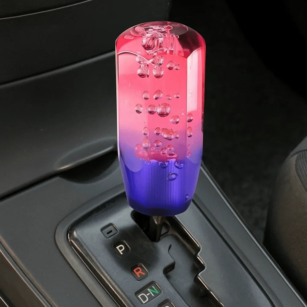 Transparent Bubble Gear Shift Knob Crystal Manual Shifter Head Zpaxo