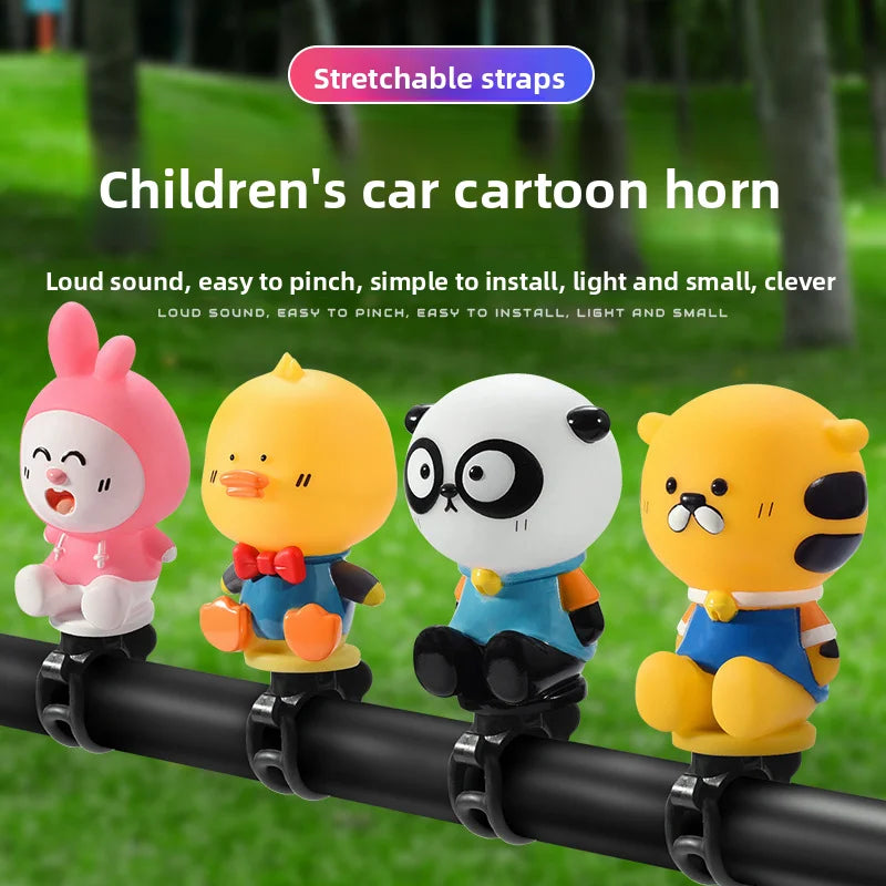 Kids Cartoon Air Horn Bicycle Bell – Loud Balance Bike Horn