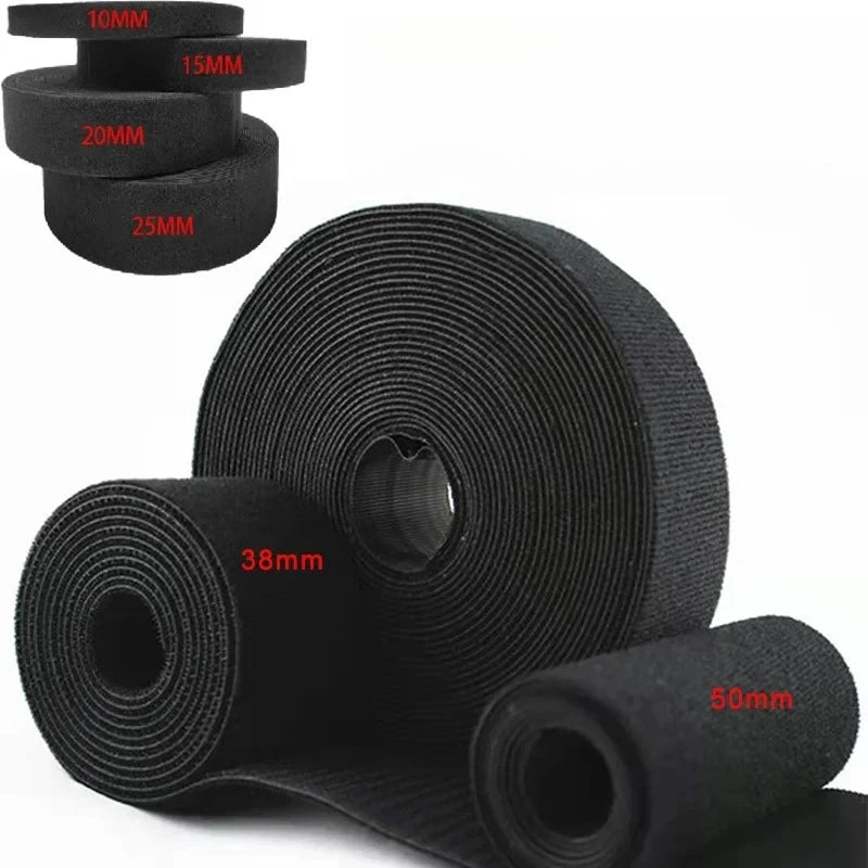 5M Roll Fastening Tape Cable Ties Reusable Double Side Self Adhesive Zpaxo