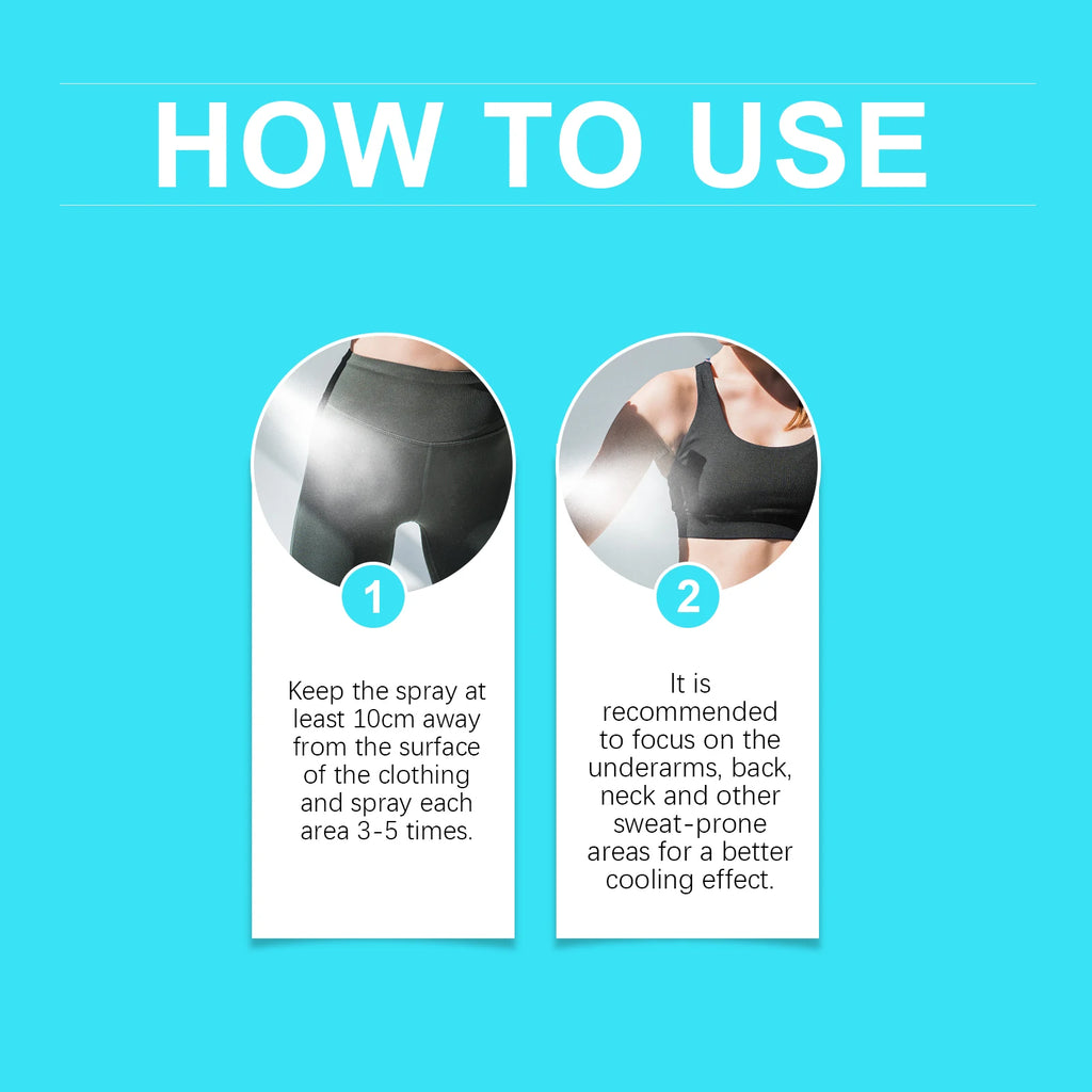 Jaysuing Cooling Spray Summer Body Cooling Spray Portable Ice Feeling Clothing Training Relief Summer Quickly Cooling Spray Zpaxo