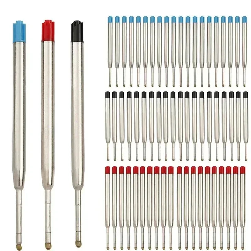 Parker-Style Ballpoint Pen Refills 10/20/40-Pack | Blue Black Red