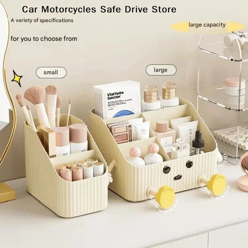 Cosmetic Storage Basket Plastic Bathroom Accessory Multi Functional
