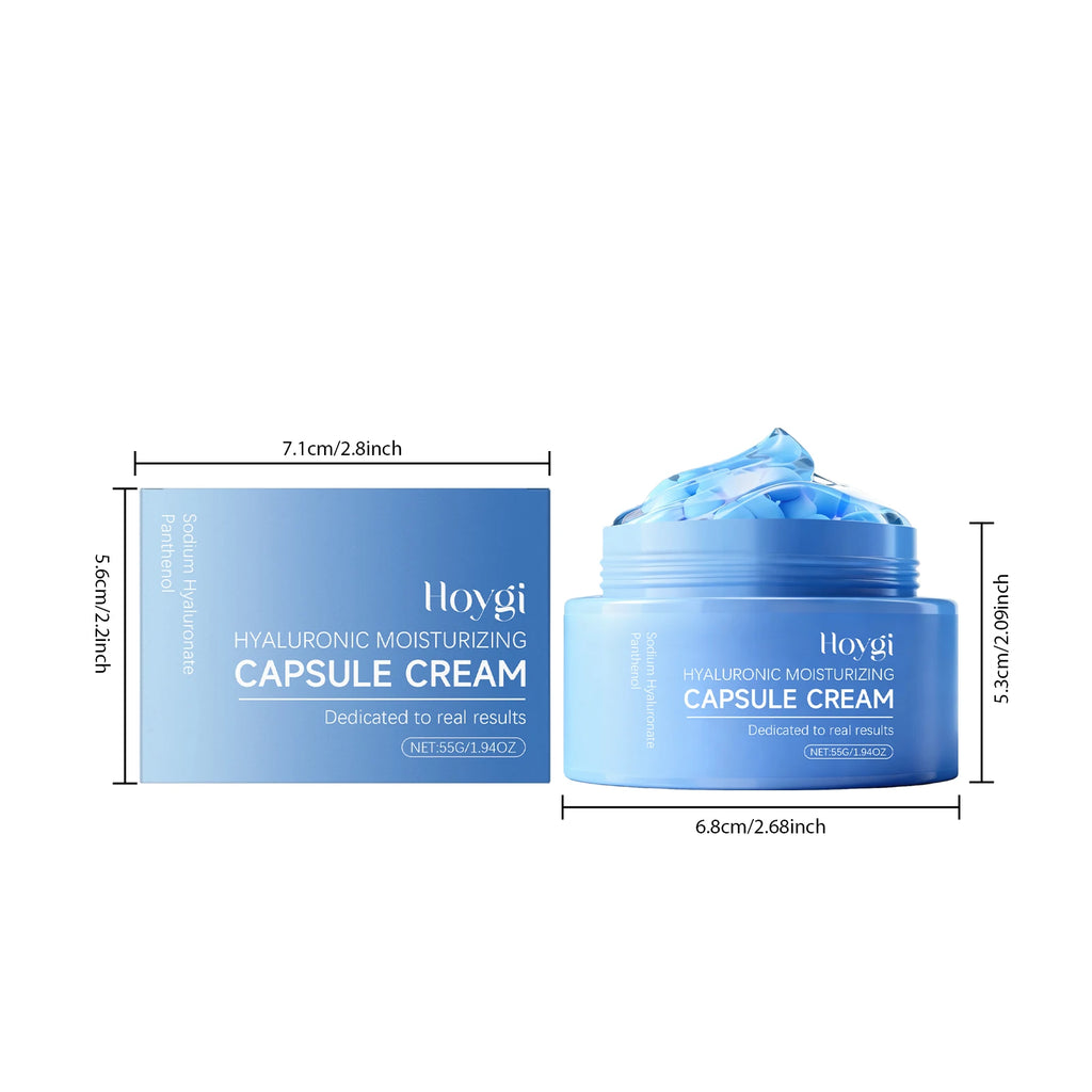 Hyaluronic Acid Moisturizing Capsule Cream Deep Hydration Skin Soothing Improves Texture Barrier Two-Component Moisturizer Zpaxo