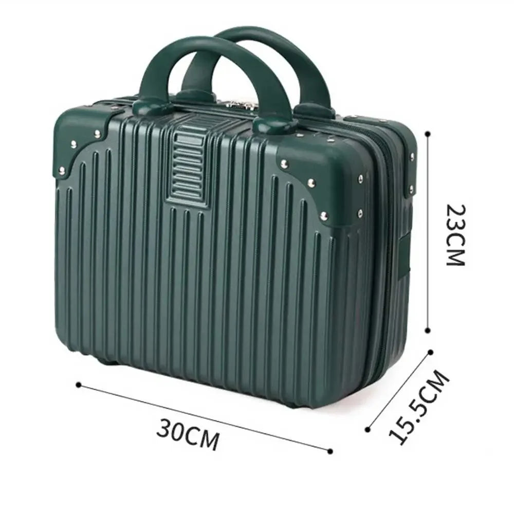 Mini Travel Suitcase Cosmetic Box Password Hand Luggage Organizer