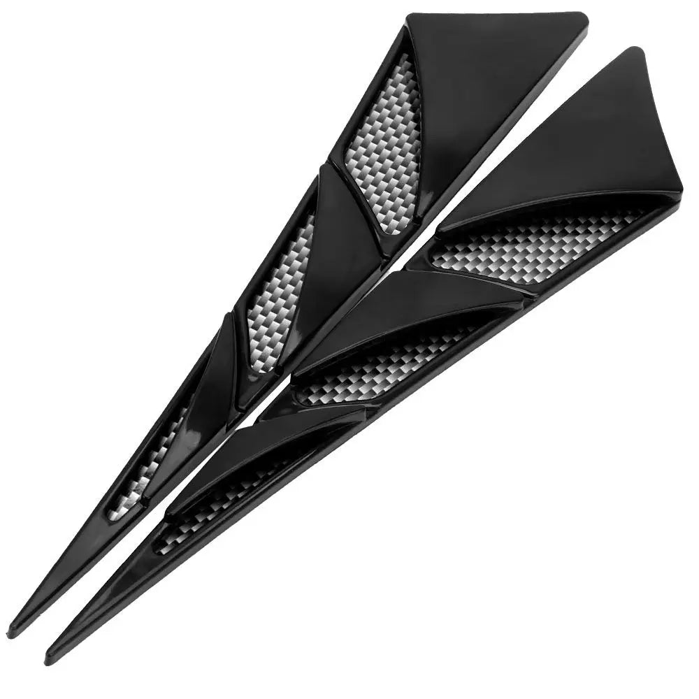 1Pair Universal Vent Cover Cooling Panel Trim Car-styling Air Flow Zpaxo black