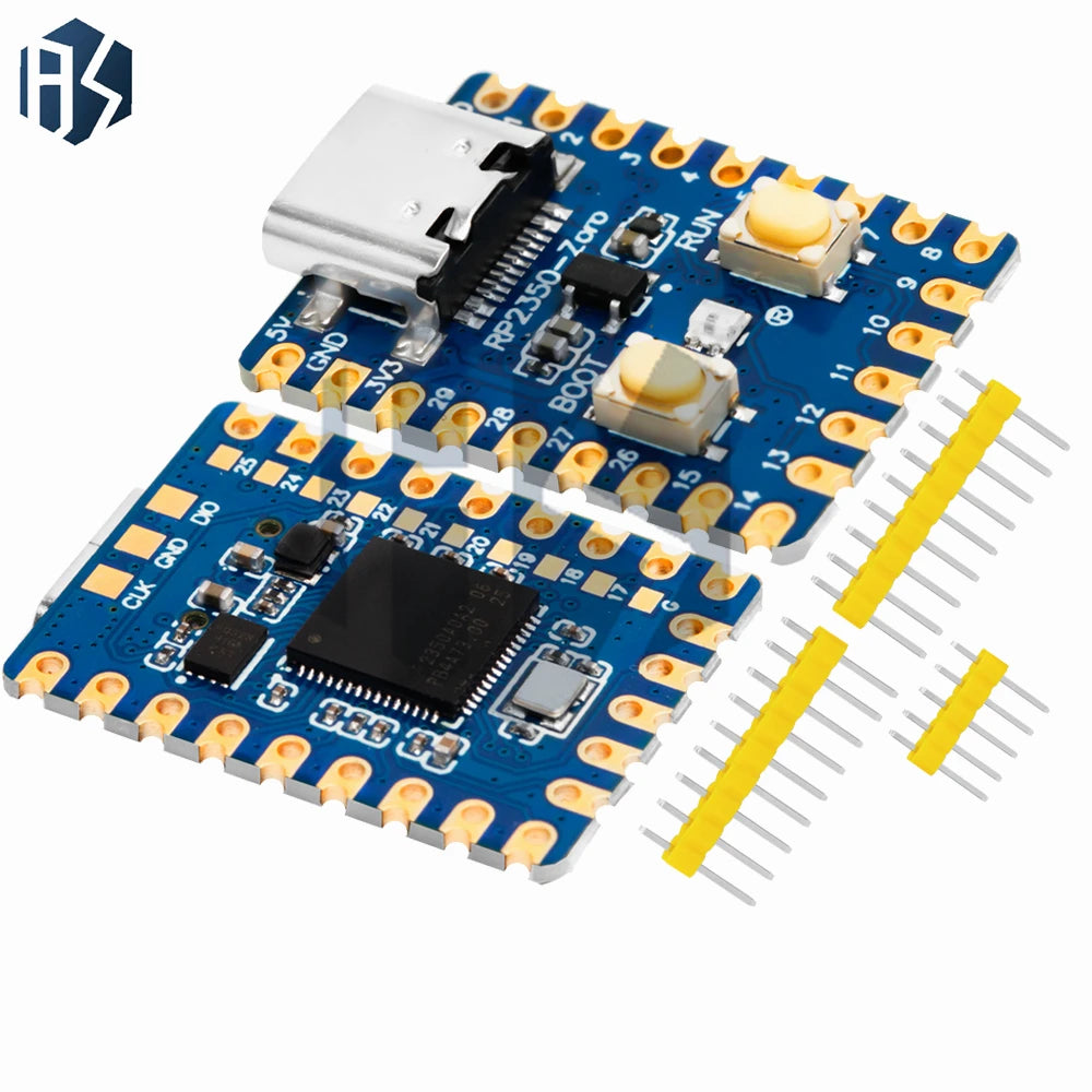1/2PCS RP2350-Zero Mini Development Board RP2350 Based on Raspberry Pi RP2350A Dual-Core Built-in 520KB 4MB Flash Type-c USB Zpaxo