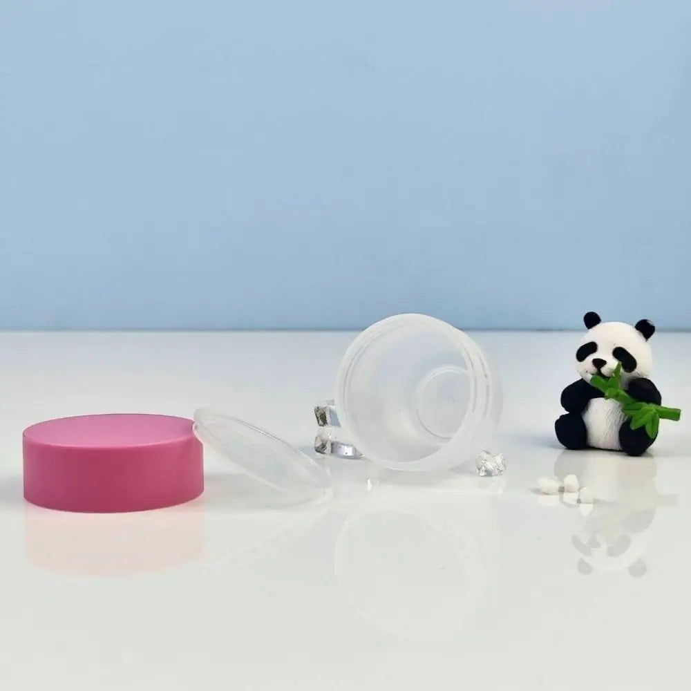 Portable PP Refillable Cream Jar Capacity Wide-mouth Face Cans Round Zpaxo