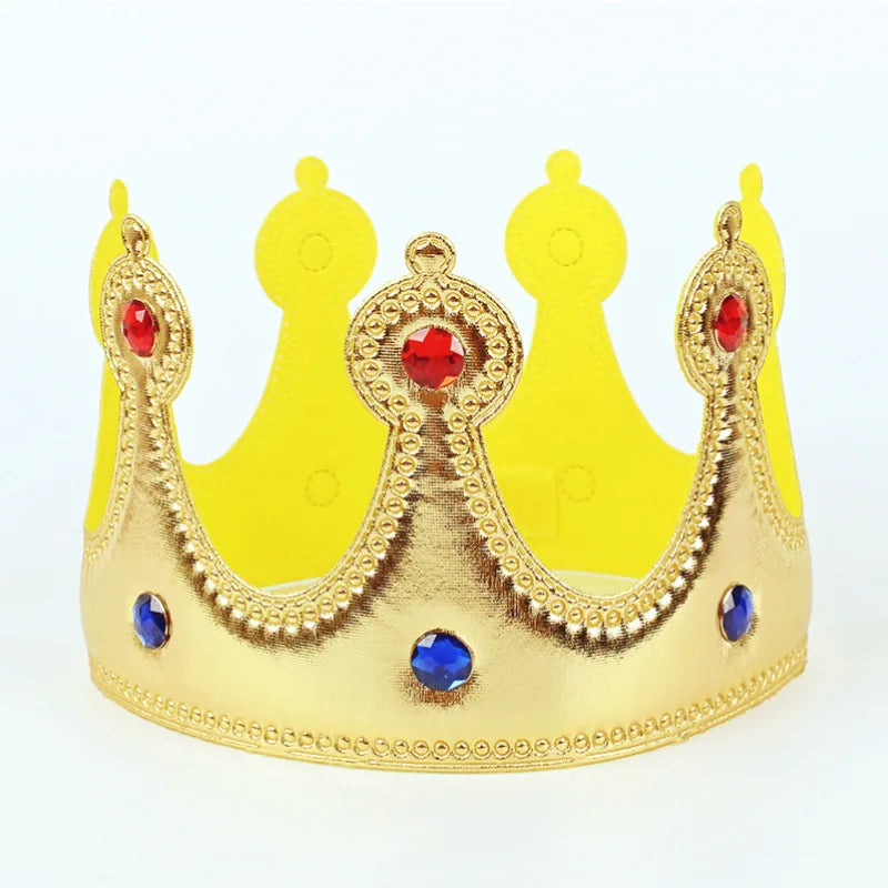 Birthday Hat Princess Prince King Crown Happy Kids Party Prom Photo