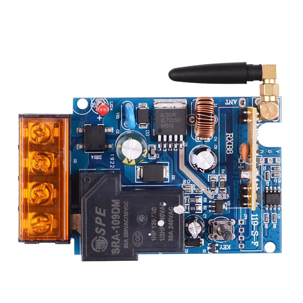 433MHz DC 12-48V 30A Relay Wireless Remote Control Switch Receiver High-Power Pump Motor Remote Control Switch