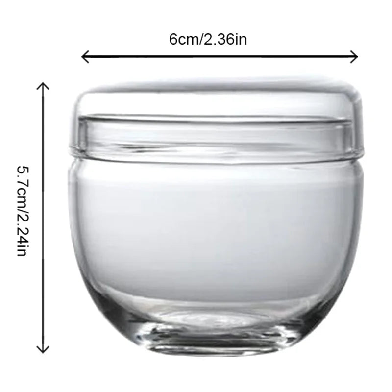 CM Transparent Mini Tea Storage Bottle Lid Small Glass Jar Sugar Zpaxo 5.7X6CM