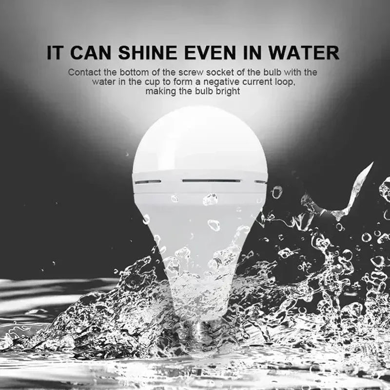 E27 15W Rechargeable LED Emergency Bulb | Camping Lantern