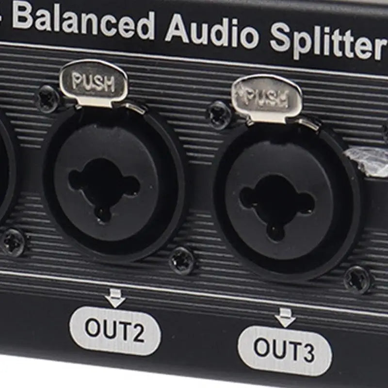 652F Professional 3Pin Balanced Sound Splitter 1 Input 4 Output Zpaxo