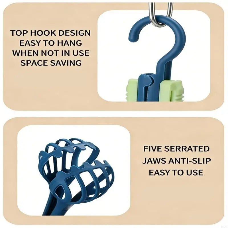 Ergonomic Handle Multifunctional Eggs Whisk Tongs ABS Safe Easy Clean