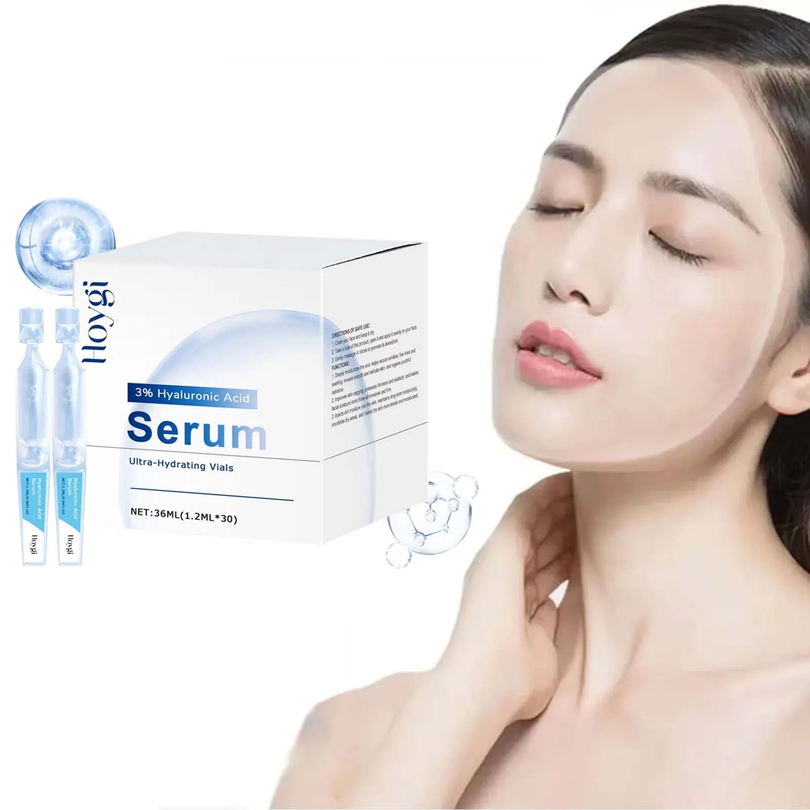 Hoygi Hyaluronic Acid Face Serum – Hydrate, Firm & Brighten Hyaluronic Acid Serum Zpaxo