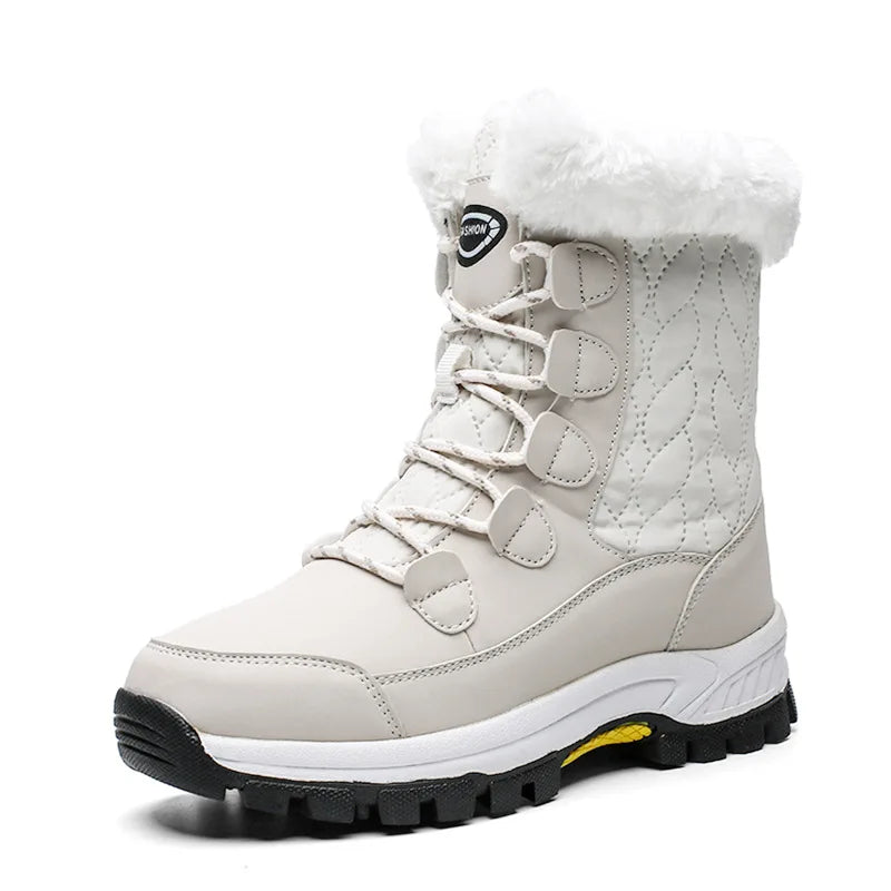 CINESSD Women Classic Snow Boots Winter Warm Shoes Handmade Platform Zpaxo