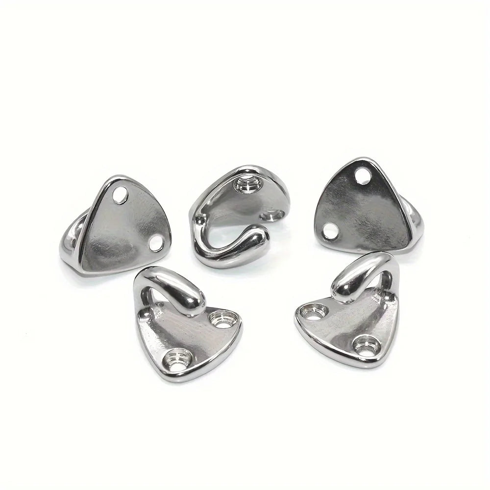 5-Pack Small Coat Hanger Hooks Set, Marine-Grade Yacht or Motor Homes, 316 Stainless Steel Boat Fender Hooks Zpaxo