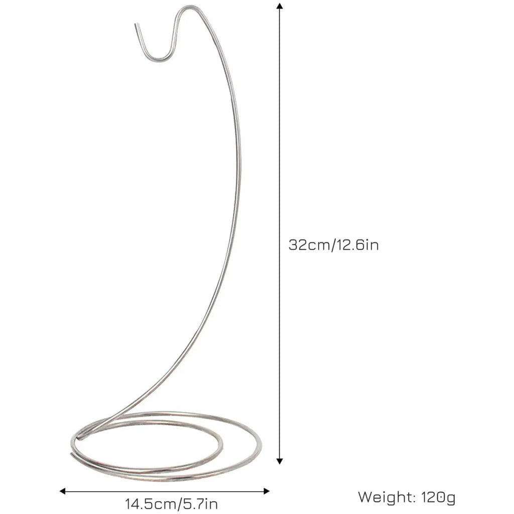 Stainless Steel Banana Hanger & Tabletop Fruit Rack with Hooks