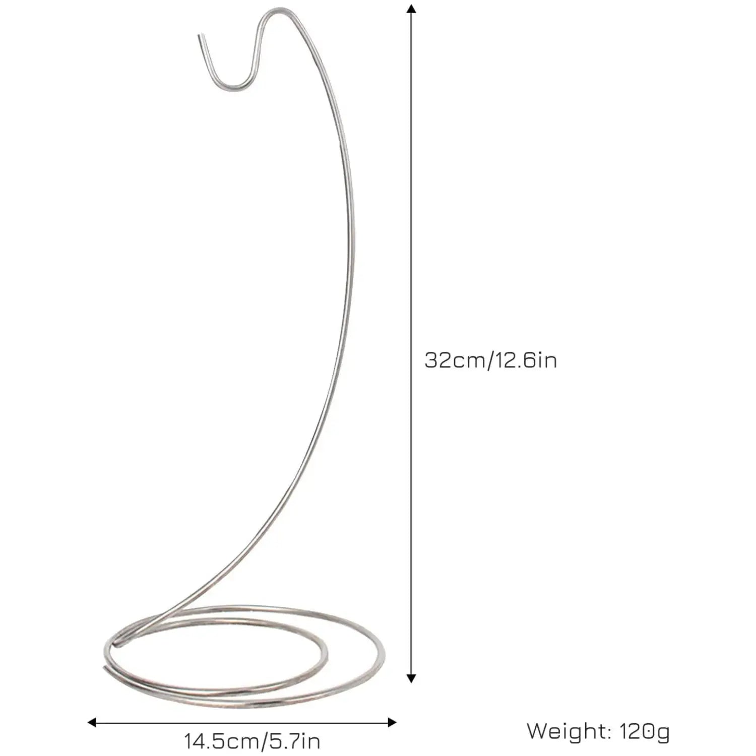 Stainless Steel Banana Hanger & Tabletop Fruit Rack with Hooks