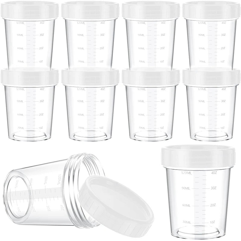 5 Reusable Stackable Plastic Dip Sauce Containers Salad Dressing Zpaxo 10Pcs White
