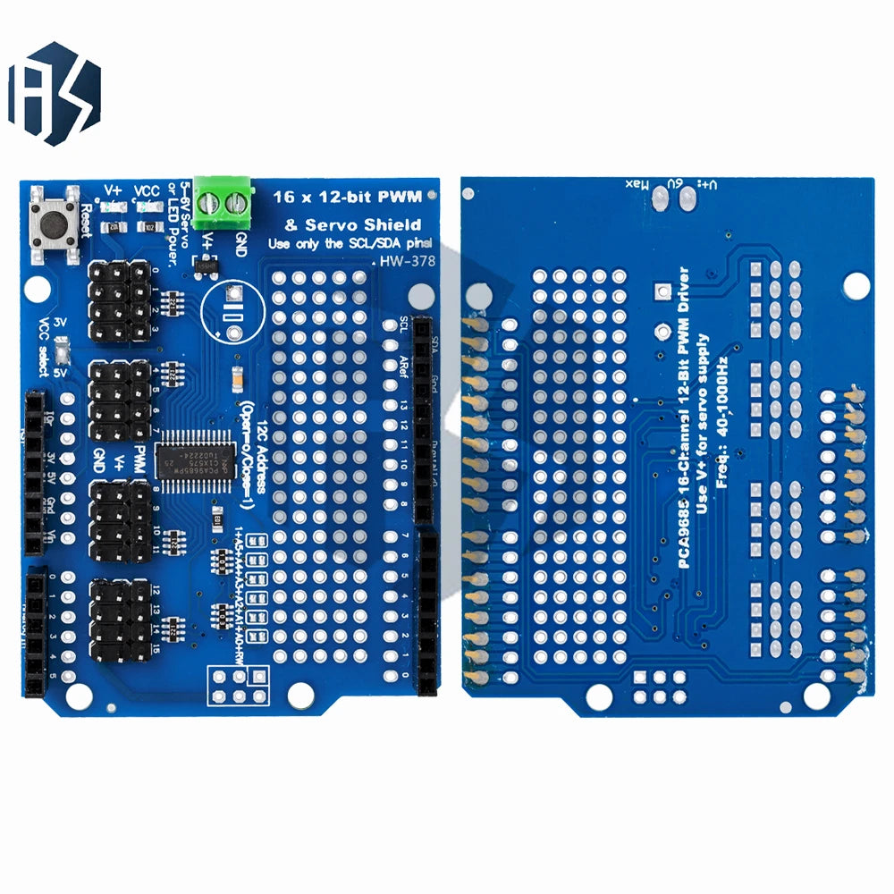 GREAT IT V2 I2C Motor Driver Shield PWM Stepper Motor Servo Controller Module for Arduino Zpaxo