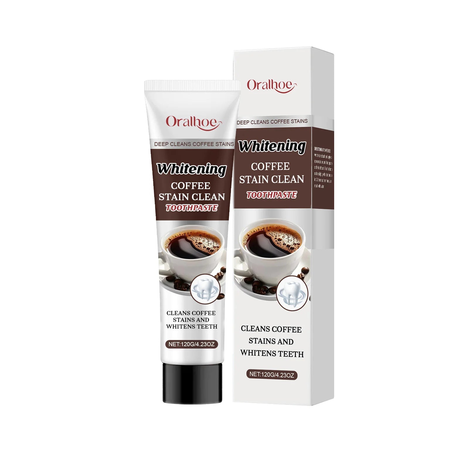 Coffee Stain Removal Toothpaste Whiten Tooth Remover Plaque Improve Bad Breath Protect Enamel Dental Bleach Brighten Toothpaste Zpaxo 120g boxed