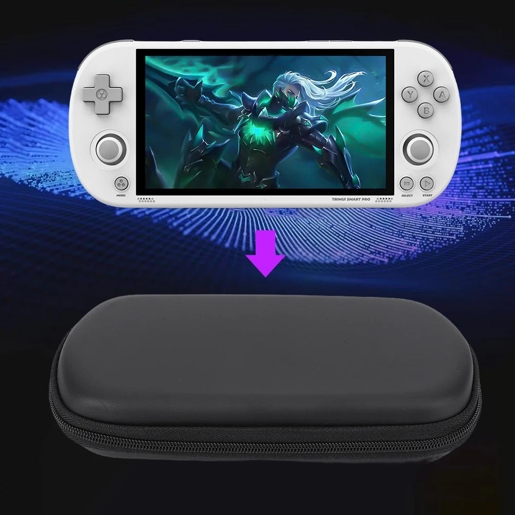 1-3PCS EVA Hard Carrying Case with Tempered Glass Film EVA Protective Case Waterproof Storage Bag For Trimui Smart Pro Game Zpaxo