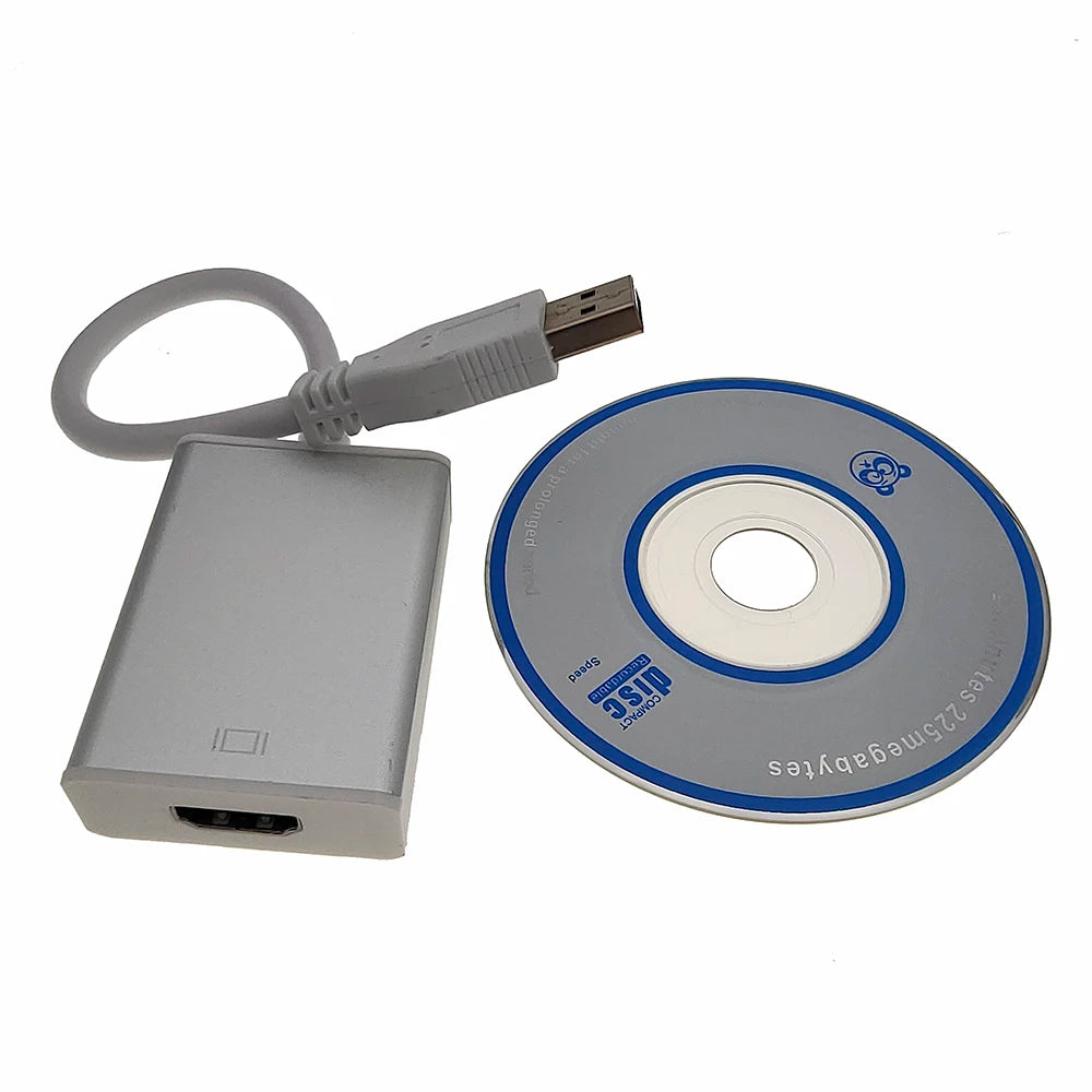 1080P 60HZ HD Portable USB 3.0 To HDMI-Compatible High Speed 5 Gbps Audio Video Adapter Converter Cable for Windows 7/8/10 PC Zpaxo