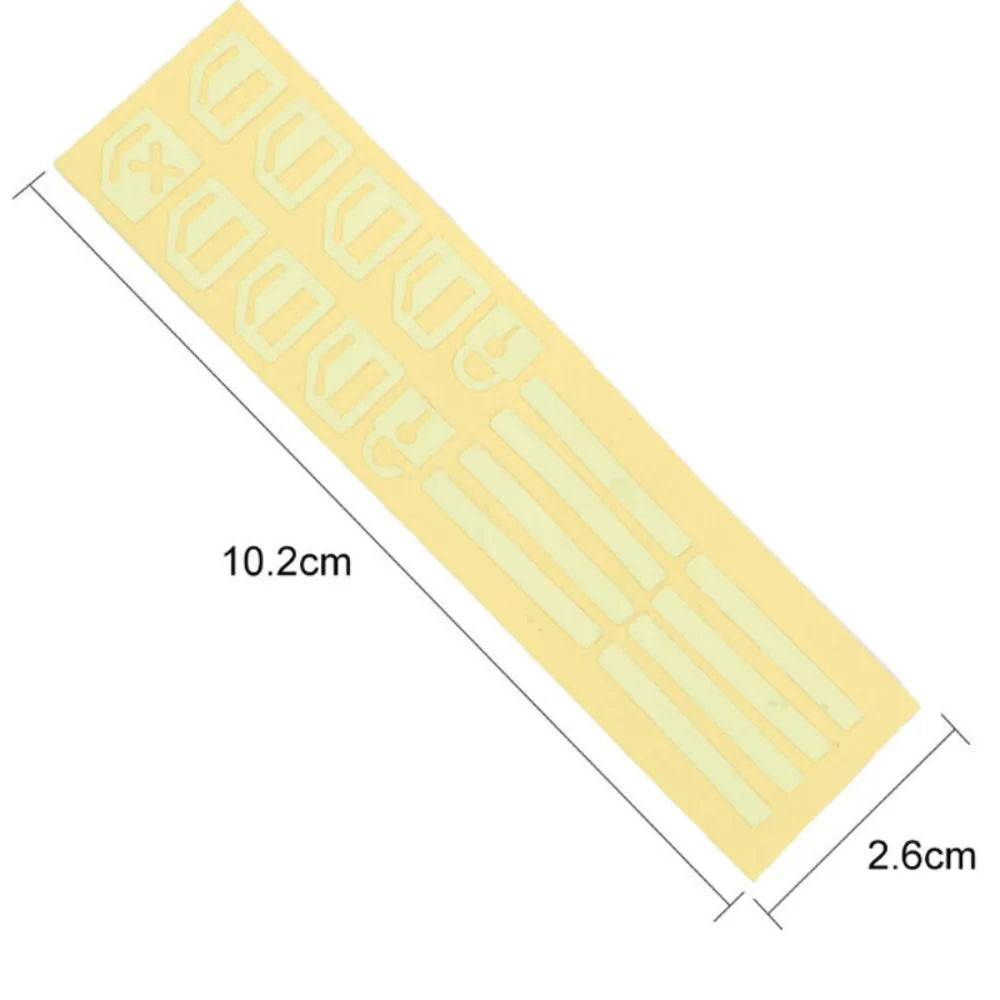 Night Glowing Car Button Luminous Sticker Waterproof Fluorescent Zpaxo