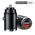 100W USB Car Charger QC3 0 No Harm Phone C Adapter Multi-protection Zpaxo 7 pd30w-qc3.0
