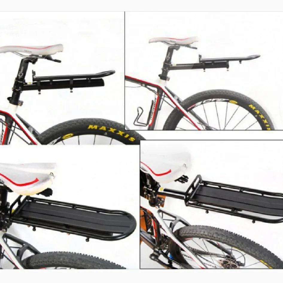 9KG Bicycle Luggage Carrier Bike Rack Aluminum Alloy Cargo Rear Rack Shelf Cycling Seatpost Bag Holder Stand MTB Install Tools 9 Zpaxo
