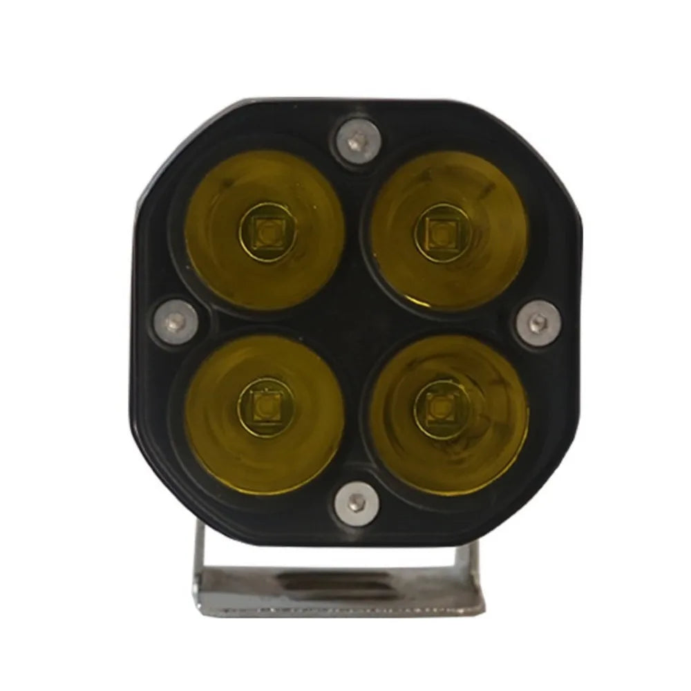 White Yellow Light Motorcycle Work 12V 24V 40W Driving Moto Zpaxo yellow light