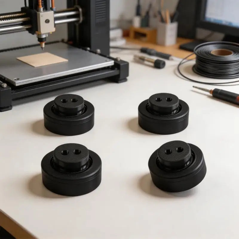 652F 49.5 x 31.5 mm 3D Printer Feet, 4 Pack Vibration Damping Replacement Printer Feet for Printer Base Service and Support Zpaxo