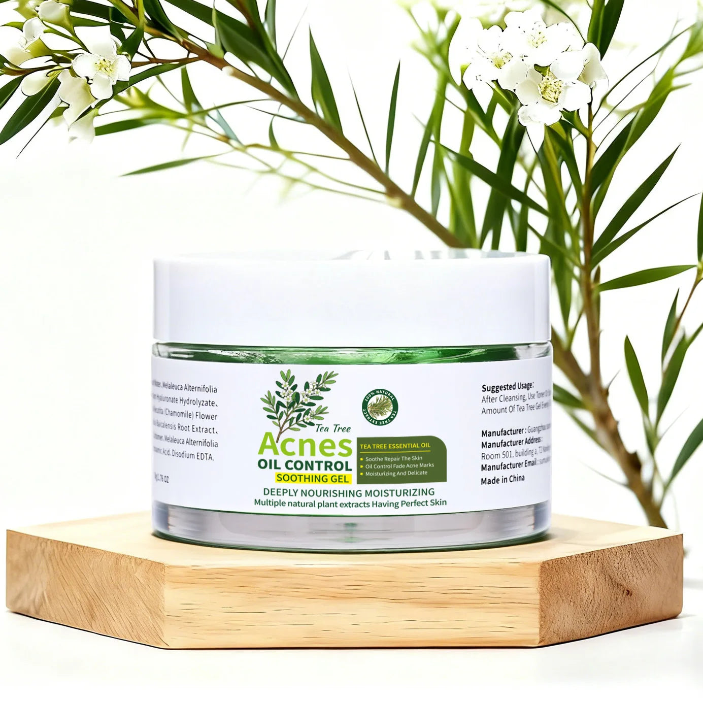 Tea Tree Acne Soothing Gel – Oil Control & Brightening 50g Acne Soothing Gel Zpaxo