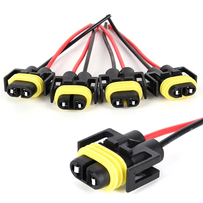 New 2Pcs H8/H9/H11 Wiring Harness Socket Car Wire Connector Cable Plug Adapter for Foglight Head Light Lamp Bulb Light Zpaxo