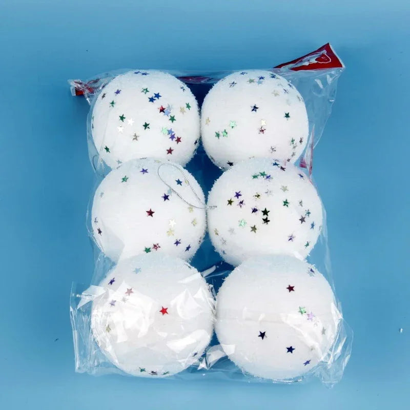Foam Craft Ornaments Lightweight Christmas Tree Hanging Balls