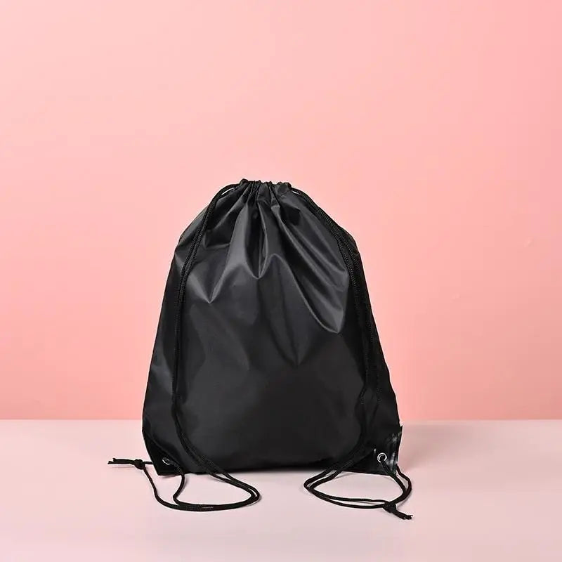 Robust Fashionable Fitness Storage Rucksack Nylon Oxford Pocket Tote Zpaxo Black