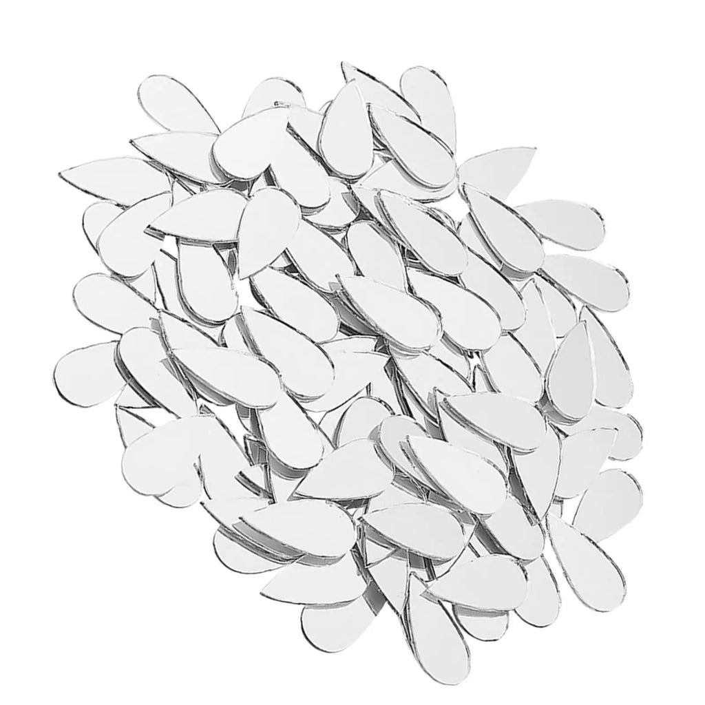 Teardrop Mirror Wall Decals Self-adhesive Acrylic Shine Tiles Bedroom