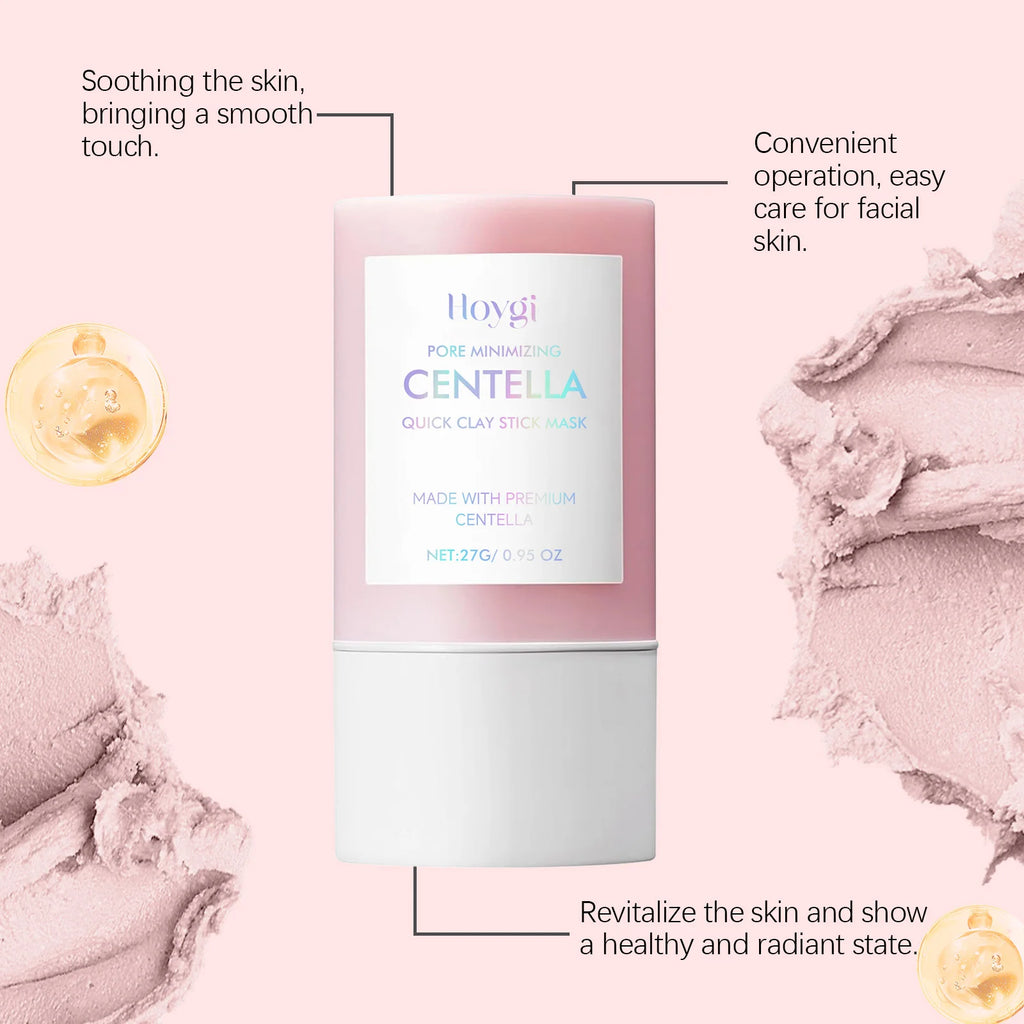 Hoygi Centella Asiatica Clay Mask Stick Soothing Calming Detoxifying Hydrating Anti-irritation Easy Application All Skin Types Zpaxo